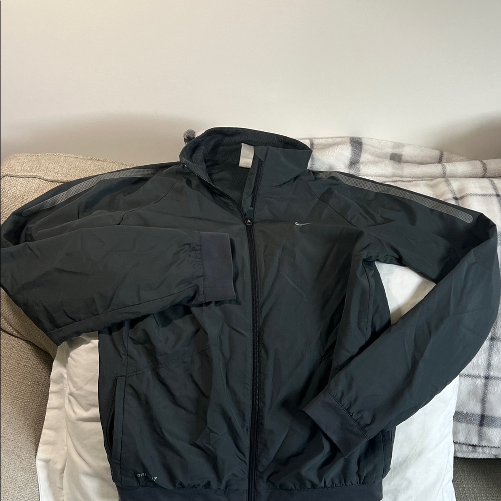 Nike Women's Charcoal Dri-Fit Windbreaker Jacket